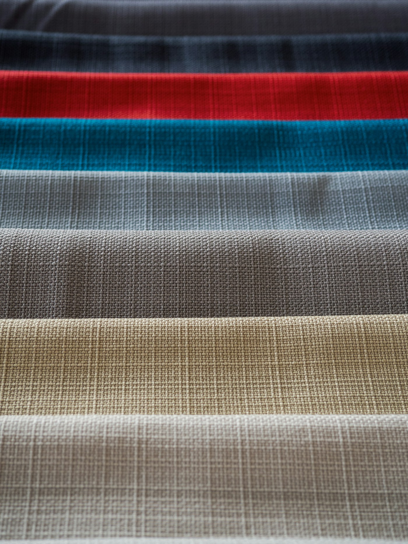 Curtain fabric rolls in various colours and textures available wholesale